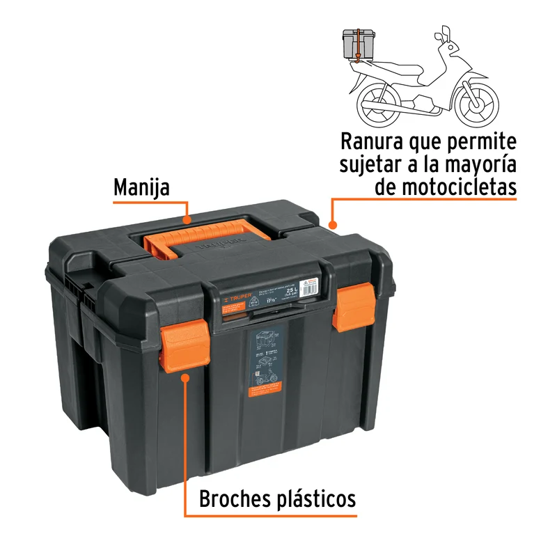 CAJA PARA HERRAMIENTA TRUPER, PROFUNDA DE 17"X12"