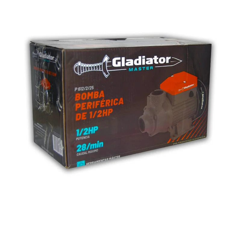 BOMBA PERIFERICA GLADIATOR 1/2 HP 220V/50HZ