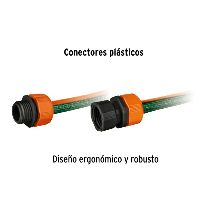 MANGUERA TRUPER 1/2" REFORZADA, 3 CAPAS DE 25 M