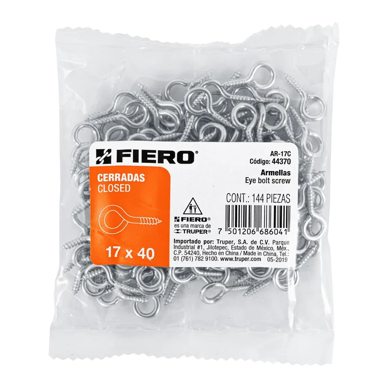 BOLSA CON 144 ARMELLAS CERRADAS DE 17 X 40, FIERO
