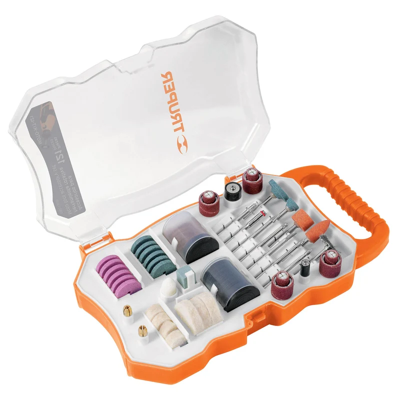 KIT CON 121 ACCESORIOS PARA HERRAMIENTA ROTATIVA, TRUPER