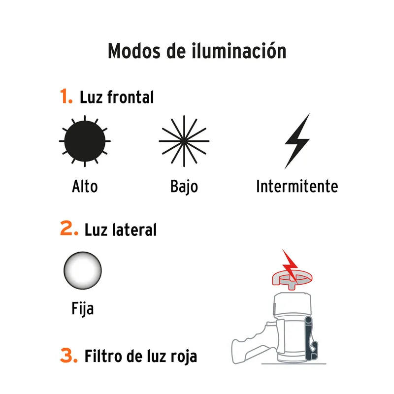 LÁMPARA DE LED 2000 LM RECARGABLE ALTA POTENCIA, TRUPER