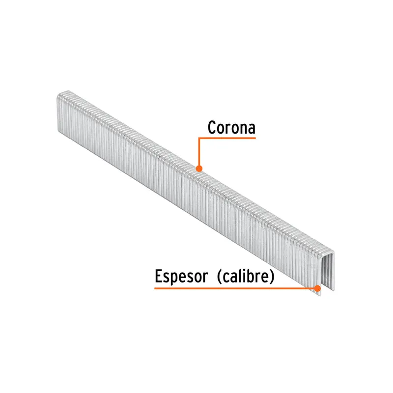 5000 GRAPAS CORONA 1/4" CALIBRE 18, 13MM P/ENNE-120