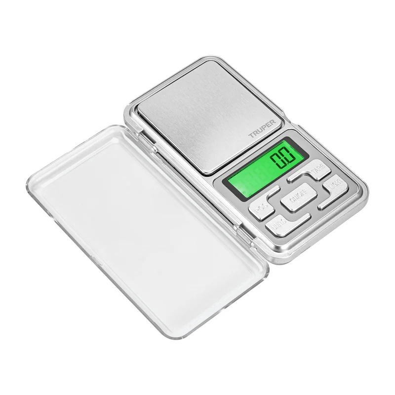 BÁSCULA ELECTRÓNICA DE BOLSILLO, DE PILAS, 500 G, TRUPER
