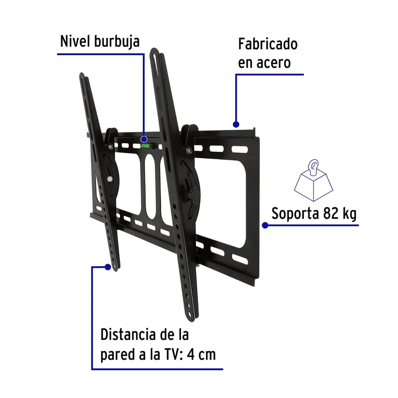 SOPORTE PARA PANTALLAS VOLTECK 26" A 65", MOVIMIENTO ANGULAR